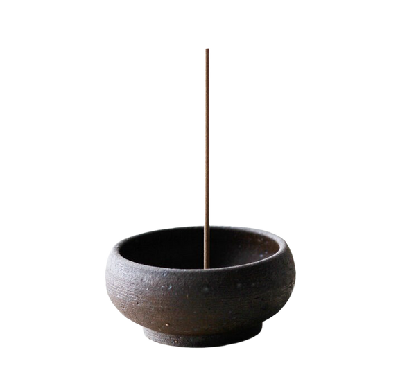 Wabi Sabi Mud Clay Incense Bowl