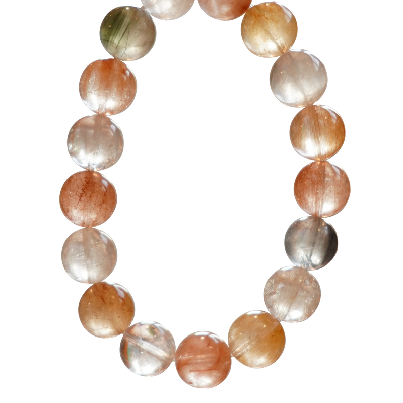 Cat eye Fluff Rutilated Quartz Bracelet