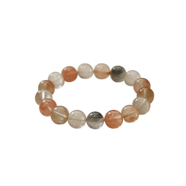 Cat eye Fluff Rutilated Quartz Bracelet