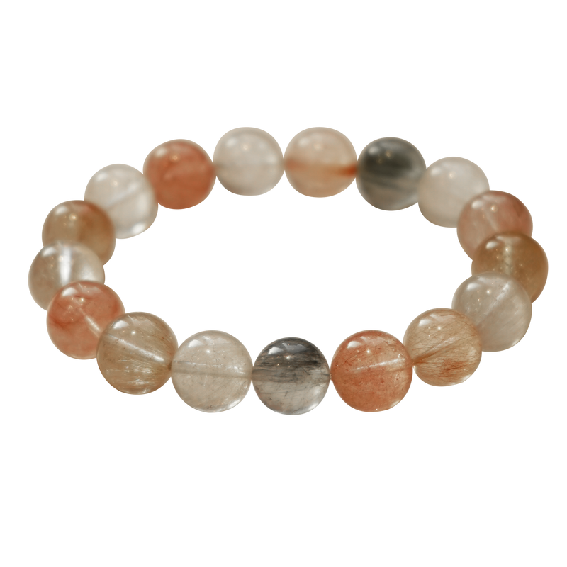 Cat eye Fluff Rutilated Quartz Bracelet