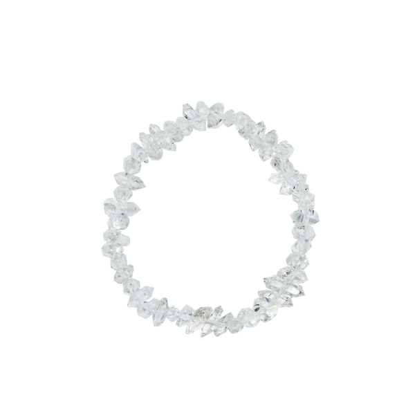 Herkimer Diamond Bracelet (Raw Cut)