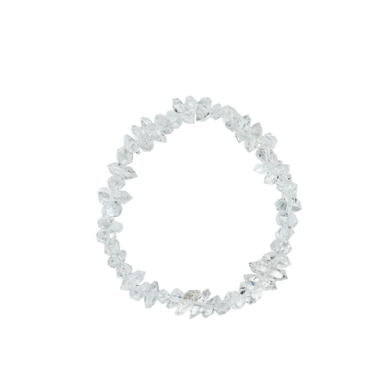Herkimer Diamond Bracelet (Raw Cut)