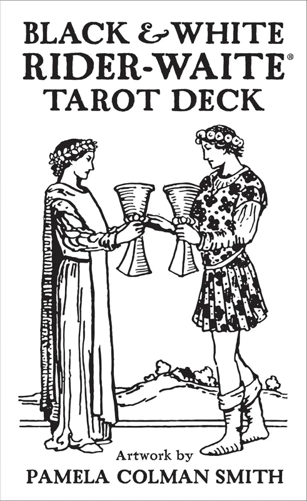 Black & White Rider-Waite Tarot deck