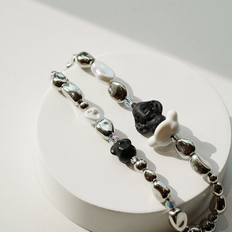 Black Ganesha + Black musika Phone Strap