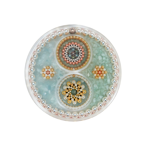 Two Tone (Aventurine + Aquamarine )