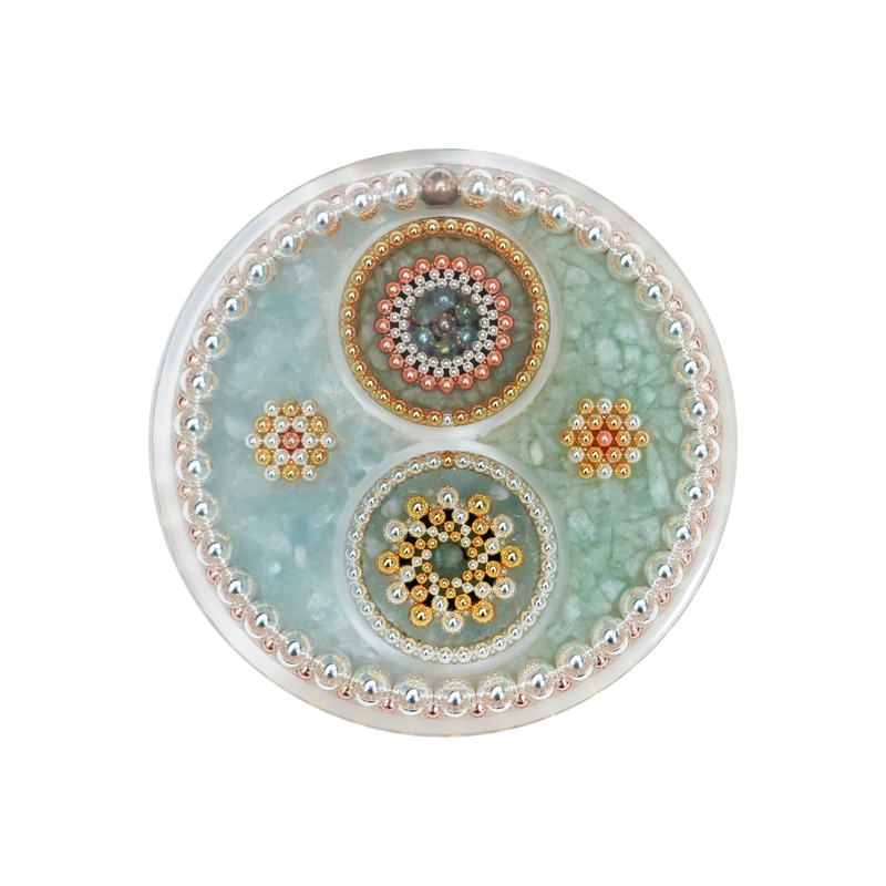 Two Tone (Aventurine + Aquamarine )