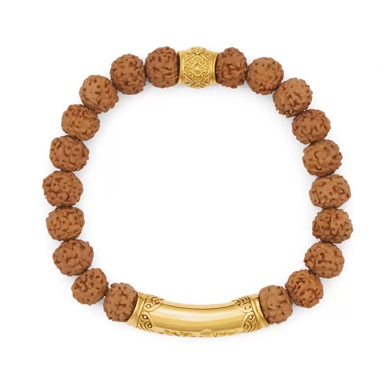 I Am Divine Love Rudraksha Mantra Bracelet