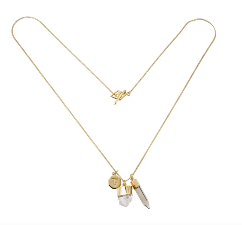 TF-(Gold)SUPER POWER CHARM NECKLACE
