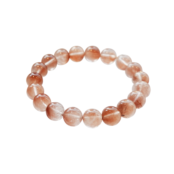 Pink Rutilated Quartz Bracelet