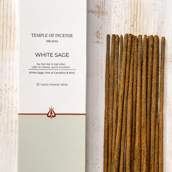 White Sage Incense Sticks - Temple of Incense