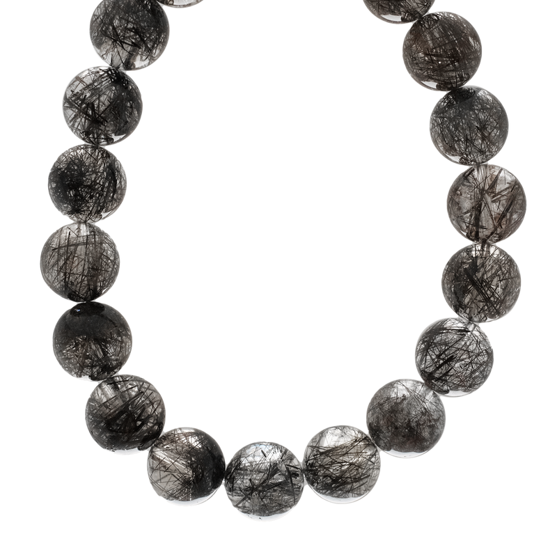 Black Phantom Rutilated Quartz Bracelet