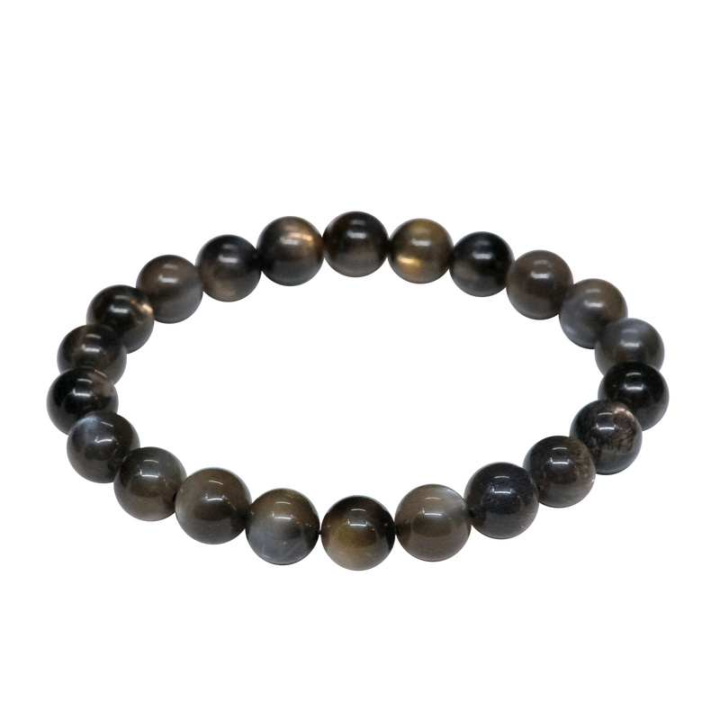 Cat Eye Black Sunstone Bracelet