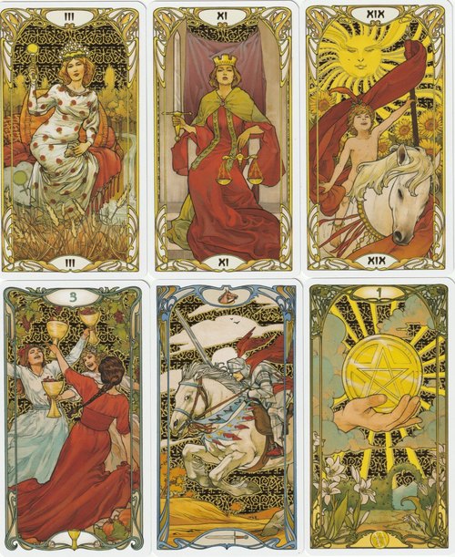 Golden Art Nouveau Tarot