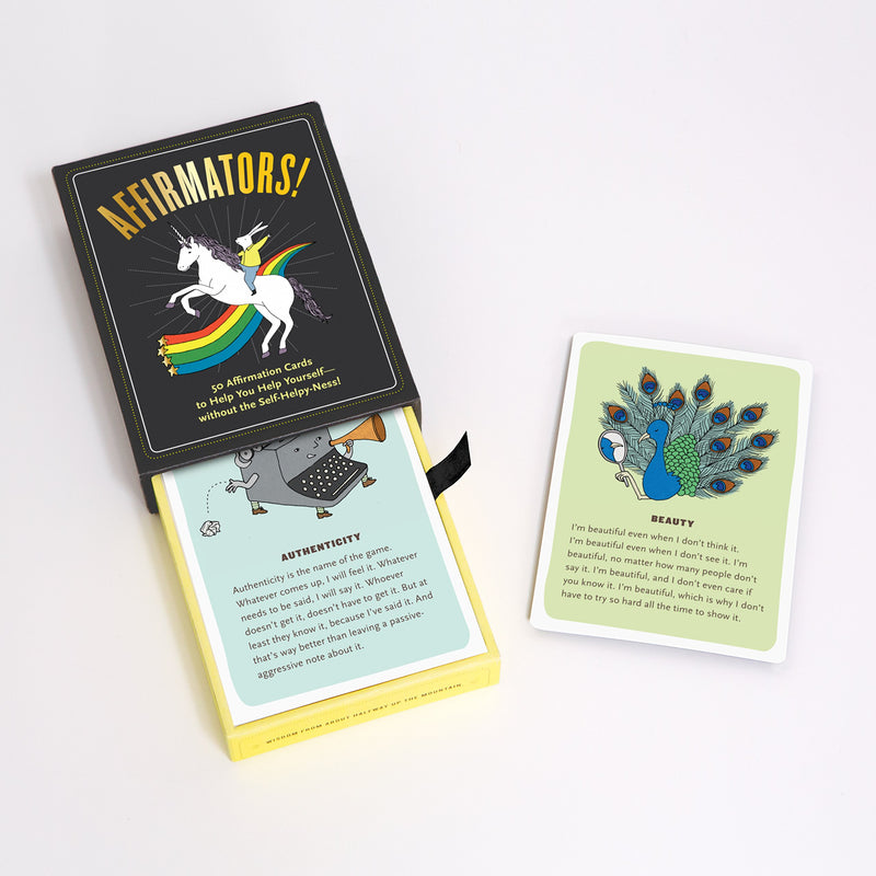 Knock Knock Affirmators : 50 Affirmative Cards To Help You Help Yourself