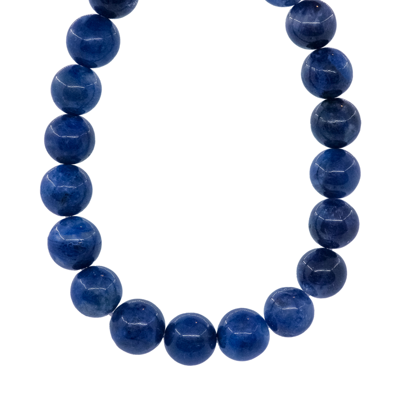 Dumortierite Rutilated Quartz Bracelet