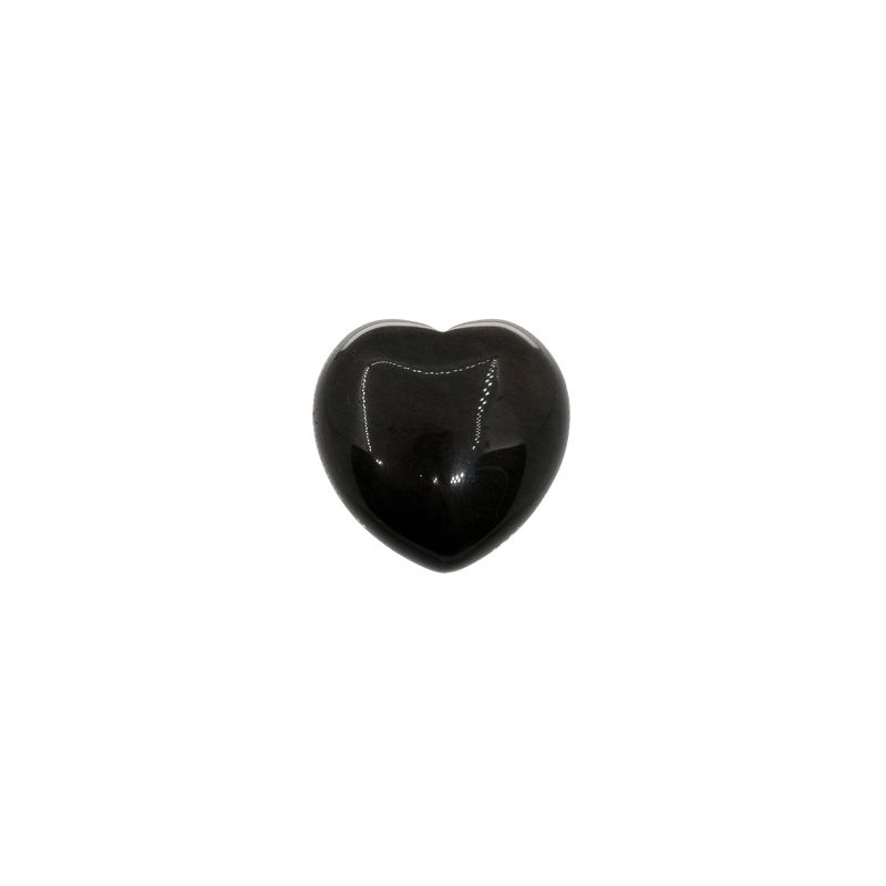 Obsidian Heart Shaped Tumbled Stone