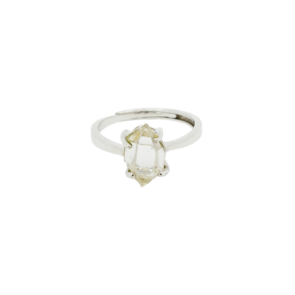 Petroleum Herkimer Diamond Ring