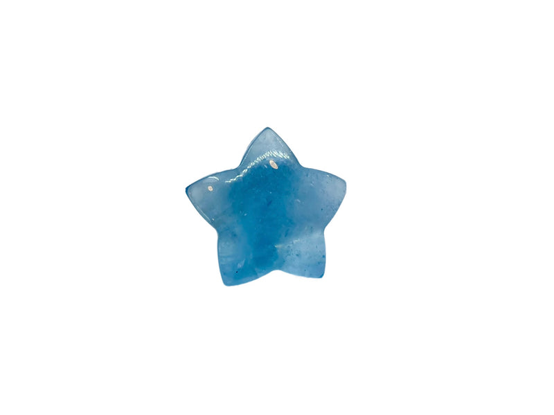 Aquamarine Tumbled Stone (Star shape)
