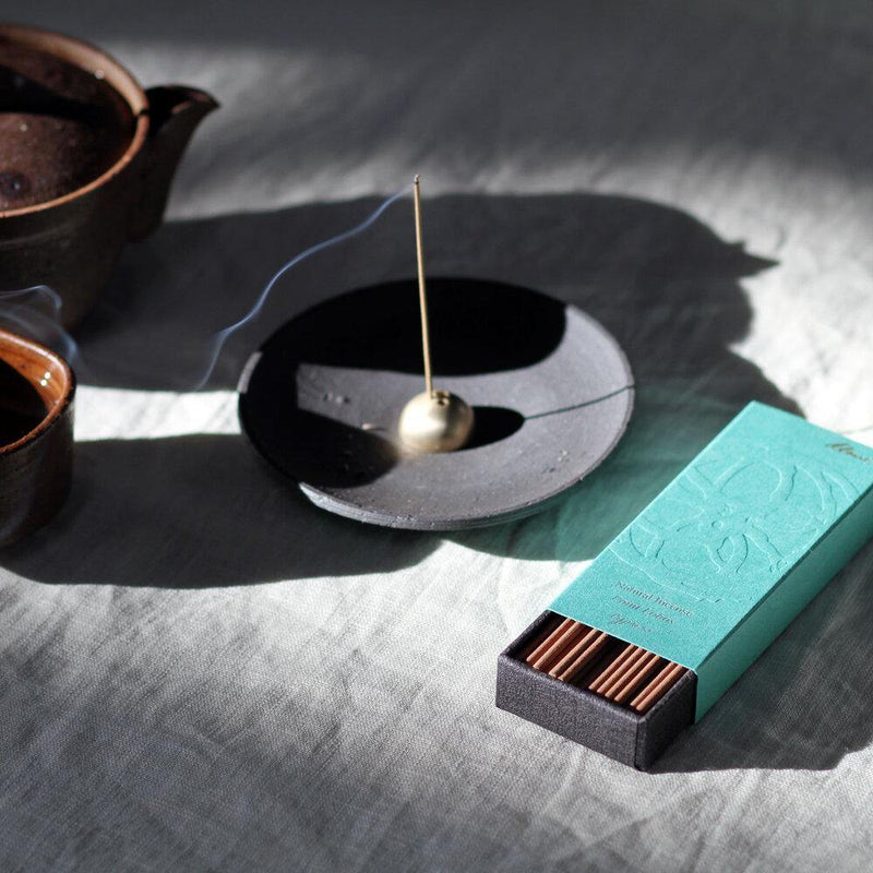 【手工線香座】Black Incense and smudge dish 