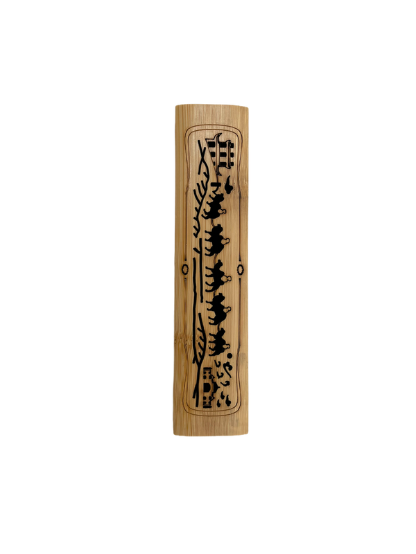 Bamboo Incense Stick Holder with Magnet (Small)