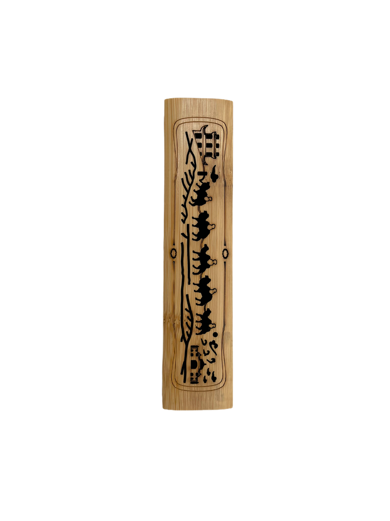 Bamboo Incense Stick Holder with Magnet (Small)