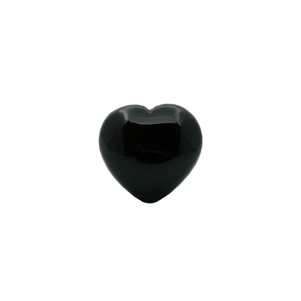 Obsidian Heart Shaped Tumbled Stone