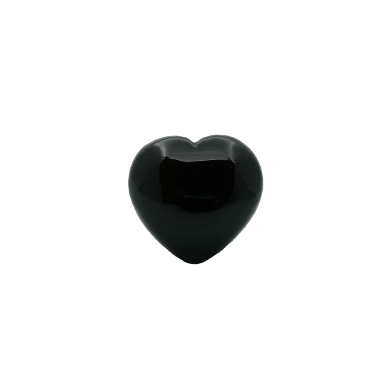 Obsidian Heart Shaped Tumbled Stone
