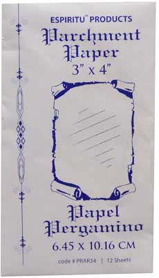 3" x 4" Parchment Paper 12 pack