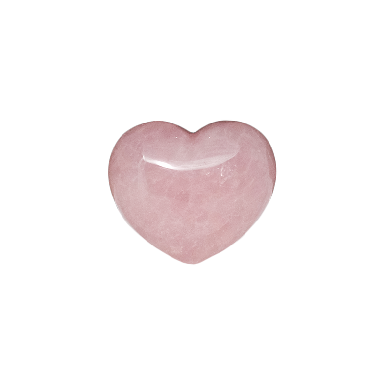 Rose Quartz Heart Shaped Tumbled Stone