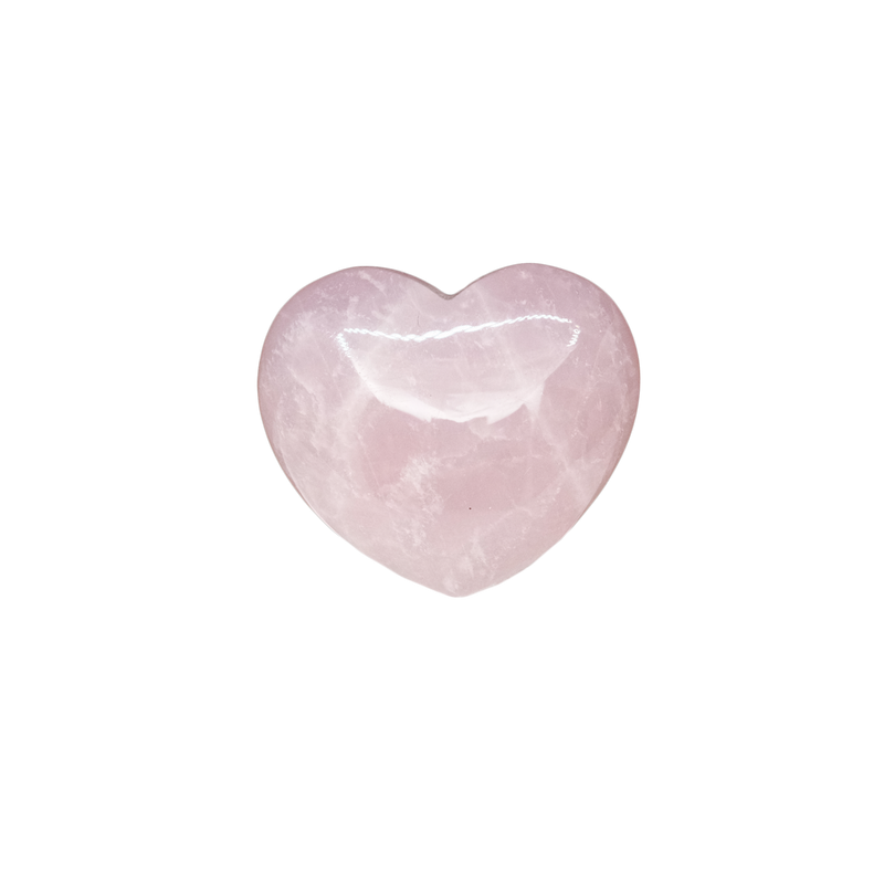 Rose Quartz Heart Shaped Tumbled Stone
