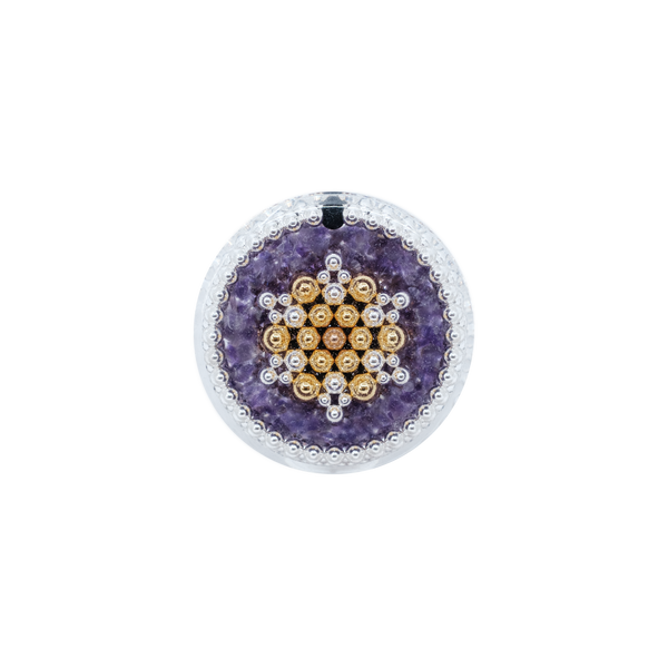 【銀納米碳生命之輪】 紫水晶