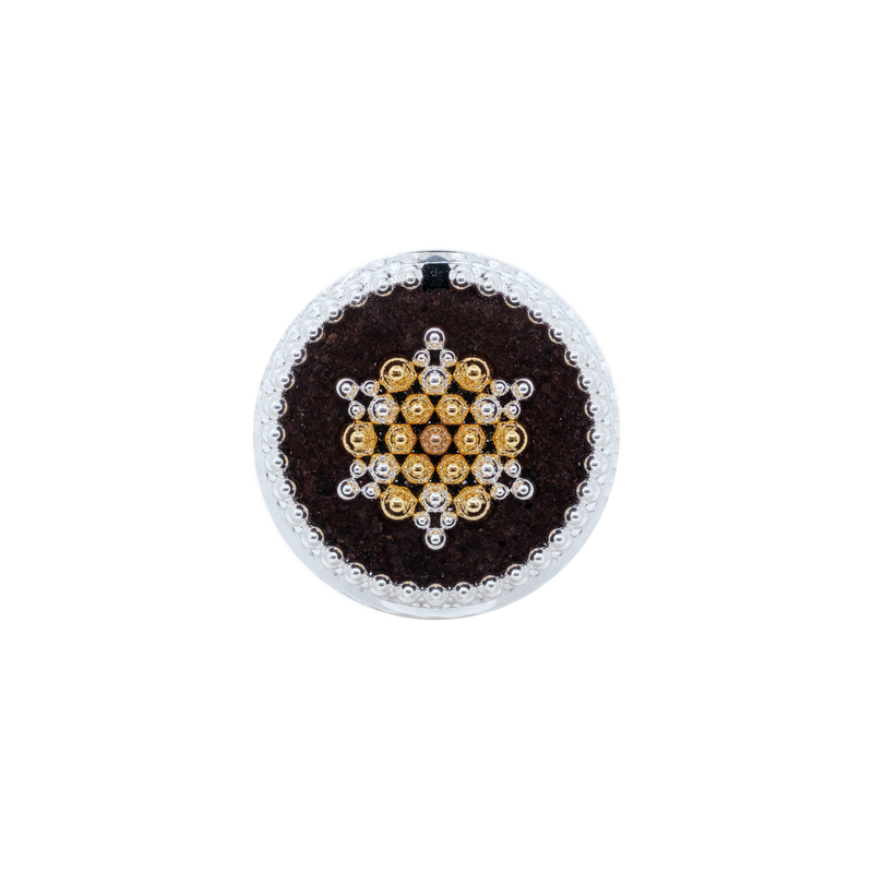 Garnet + Red Jasper with Nanocarbon and Silver (2022 version)