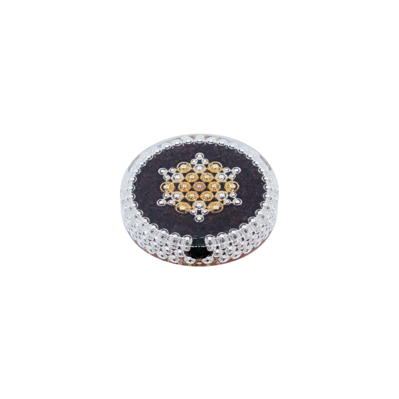 Garnet + Red Jasper with Nanocarbon and Silver (2022 version)