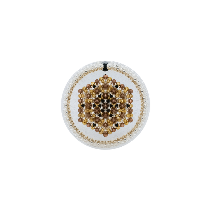 White Quartz with Nanocarbon and Silver (2022 version)