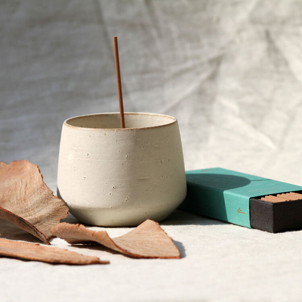 【手工線香座】White Onyx Incense Bowl