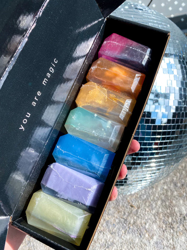 Crystal Bar Soap Essential Chakra Set