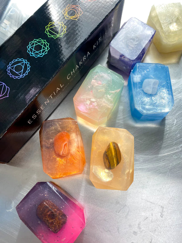 Crystal Bar Soap Essential Chakra Set