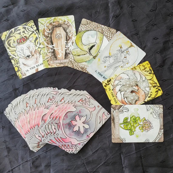 Paper Oracle Lenormand Deck for Divination