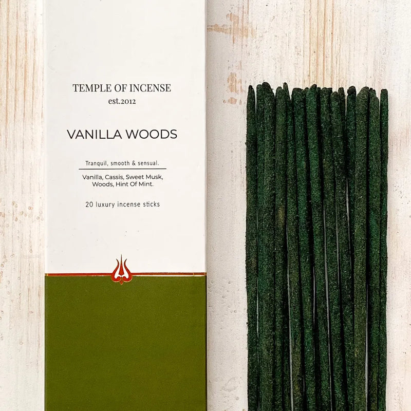 Vanilla Wood Incense Sticks - Temple of Incense