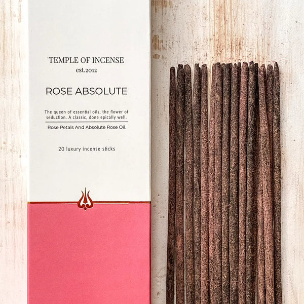 Rose Absolute Incense Sticks - Temple of Incense