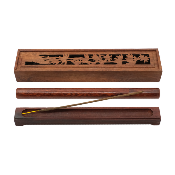 Wooden Incense burner with carving
