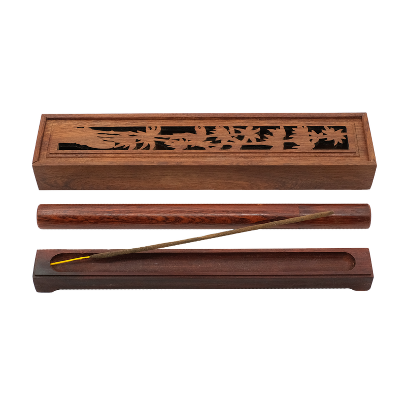 Wooden Incense burner with carving